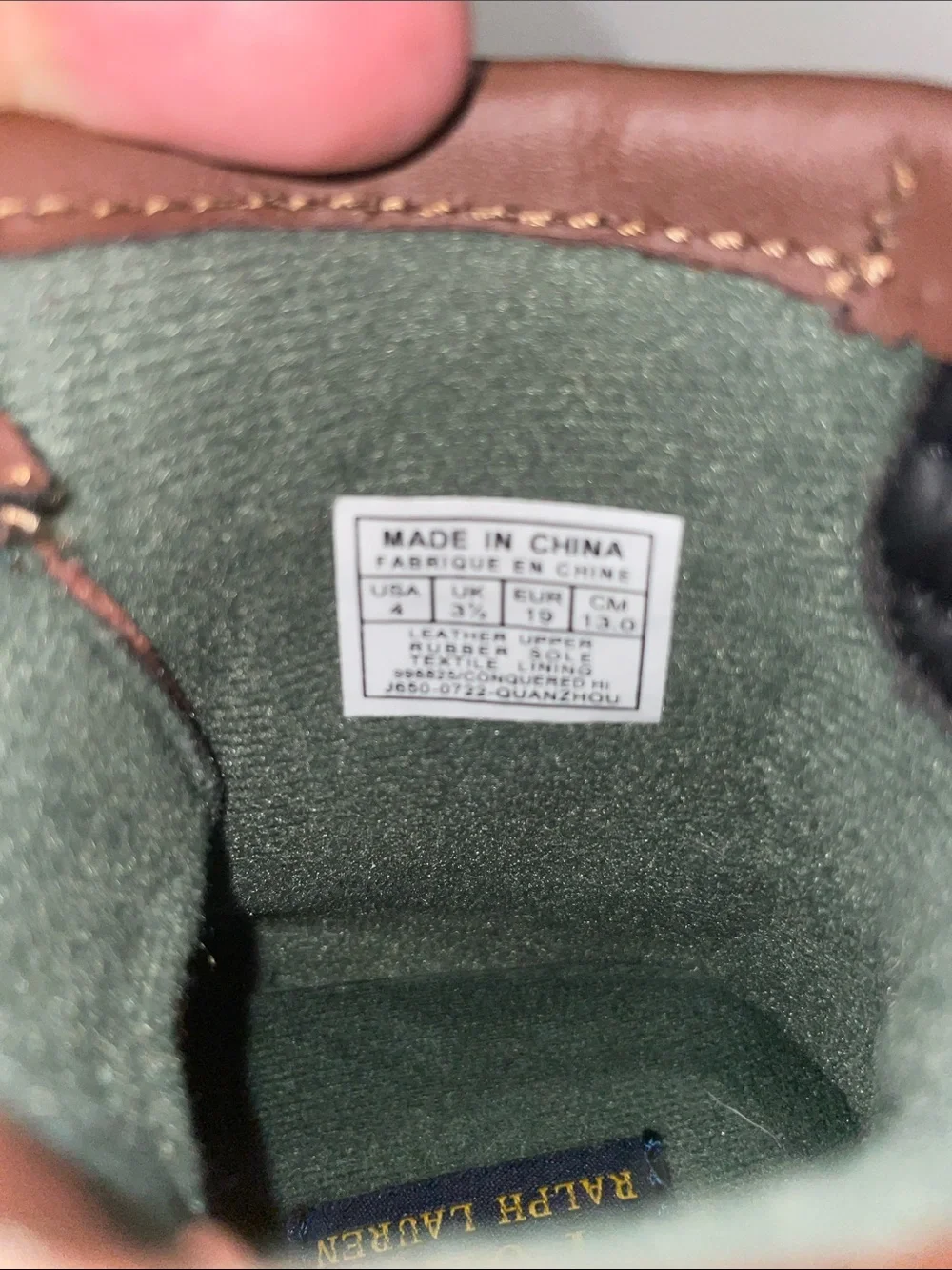 Ralph Lauren polo conquered high toddler boots size 4